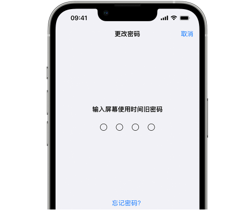 界首iPhone屏幕维修分享iPhone屏幕使用时间密码忘记了怎么办 