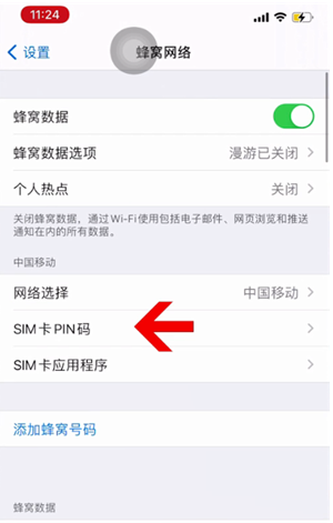 界首苹果14维修网分享如何给iPhone14的SIM卡设置密码 