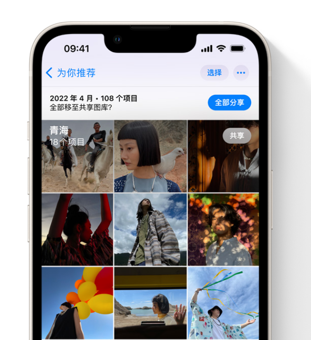 界首苹果维修网点分享在 iPhone 上使用共享图库 