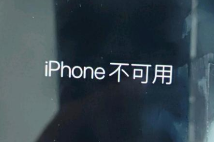 界首苹果服务网点分享锁屏界面显示“iPhone 不可用”如何解决 